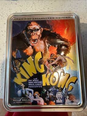 King Kong Collector's Edition Metal DVD Tin - Bold Yellow & Black Artwork